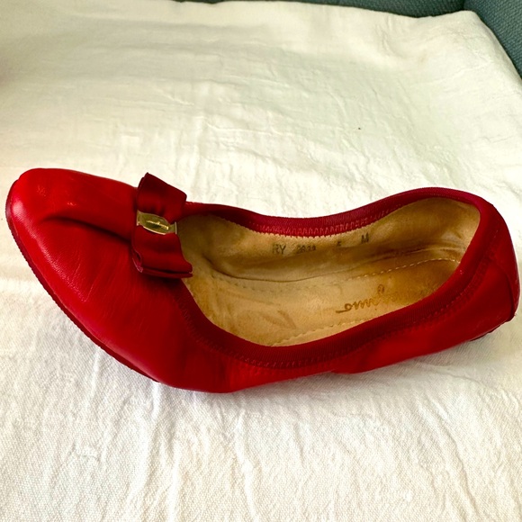 Ballet Flats My Joy in Red by Ferragamo - Picture 5 of 9